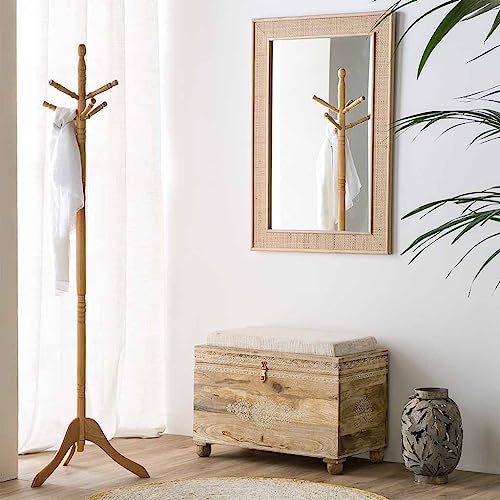 Banqueta De Madera Pintado Artesanal Y Con Cojin Marron - Maison & Cuisine Amazon Allemagne à 77.81€