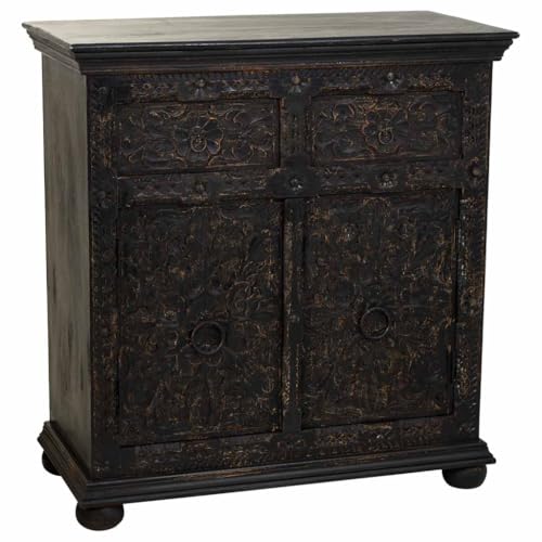 Aparador De Madera Acabado Artsanal De 2 Cajones Y 2... - Amazon Allemagne à 166.57€