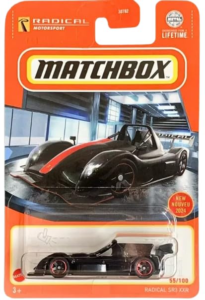 Matchbox Radical SR3 XXR, noir, 55/100, échelle 1:64 - Jouets & Jeux Amazon France à 12.77€