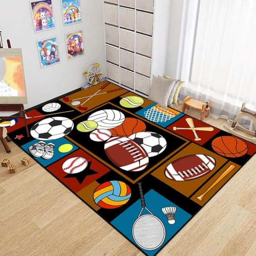 PEIHUODAN Sports Football Basketball Boys Bedroom Carpet... - Sports & Fitness en promo à 0.74€