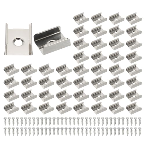 PATIKIL LED Strip Clips, 70pcs Stainless Steel Mounting... - Maison & Cuisine en promo à 6.89€