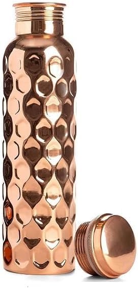 100% Pure Hammered Copper Travel Water Bottle - Ayurvedic... - Bébé & Puériculture en promo à 0.98€