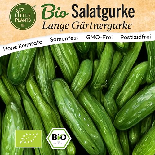 Little Plants BIO Gurke Samen 10 Gurkensamen Salatgurke... - Maison & Cuisine en promo à 1.95€