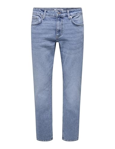 ONLY & SONS Onsweft Reg. Jax Box Pim DNM, Denim Light... - Nouvelle promo Amazon à 11.33€