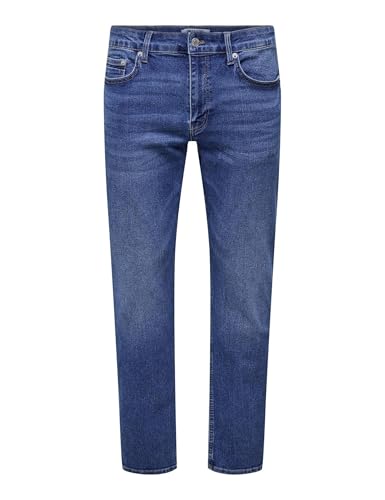 ONLY & SONS Onsweft Reg. Jax Box Pim DNM, Media Blu Denim... - Amazon Italy à 18.24€