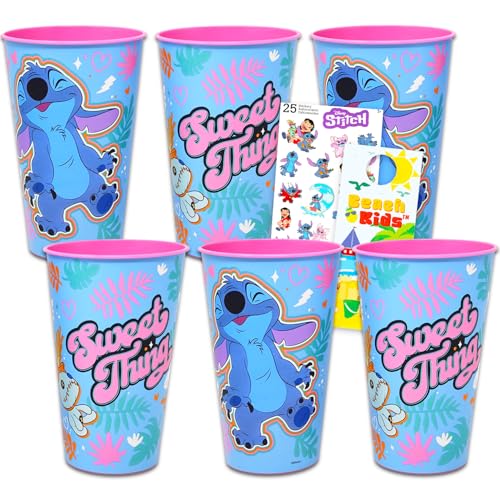 Disney Stitch – Lot de 6 gobelets réutilisables avec... - Auto & Moto Amazon France à 28.14€