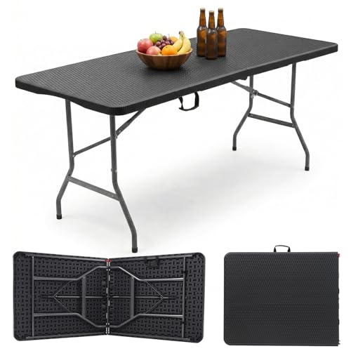 Sekey Table de Buffet Pliable en Plastique - 180 x 74 x 74... - Jardin & Extérieur Amazon France à 96.64€