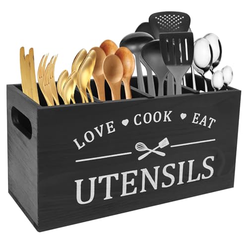 Kitchen Utensils Holder, Kitchen Cooking Utensil Organizer... - Maison & Cuisine Amazon Royaume-Uni à 9.99€
