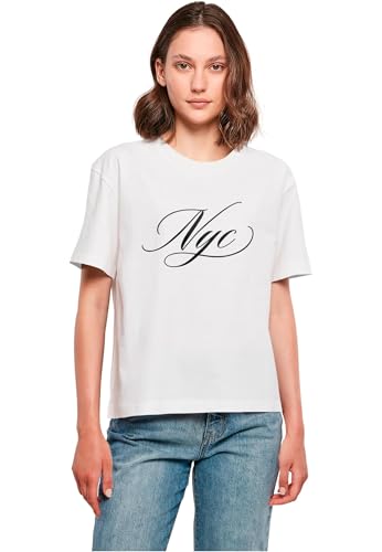 Miss Tee Mst296-nyc Calligraphy Letters tee Camiseta... - Nouvelle promo Amazon à 15.79€