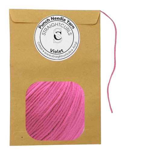 StraightCurls Punch Needle Yarn - Ideales Garn für Punch... - Loisirs Créatifs Amazon Allemagne à 1.50€