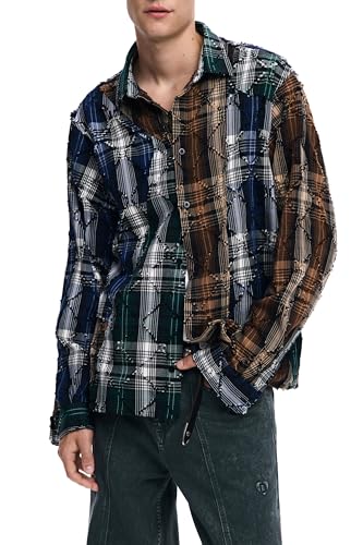 Desigual Cam_Checks And 9022 Blue Multicolore, S, Cina, S - Amazon Italy à 36.78€