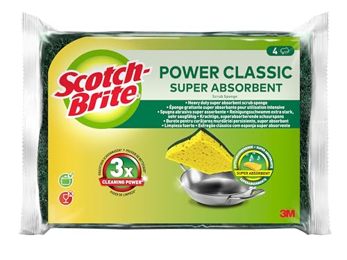 Scotch-Brite Classic Naturfaser-Reinigungsschwamm, 4 Stück... - Maison & Cuisine Amazon Allemagne à 2.35€