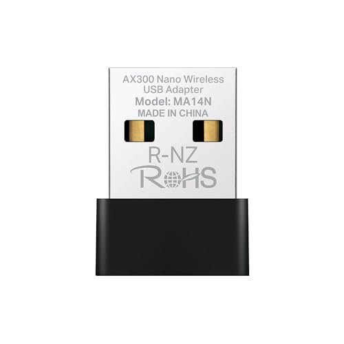 MERCUSYS MA14N Adaptador USB Wi-Fi 6 AX300 Nanotamaño –... - High-Tech & Électronique Amazon Espagne à 6.99€