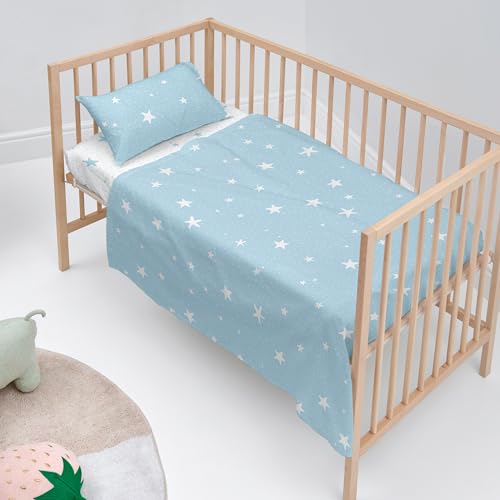 Little star Juego de sábanas 2 piezas 100x130 cm (Cuna) Azul - Maison & Cuisine Amazon Allemagne à 8.57€