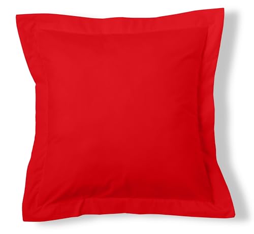 Funda de cojín color rojo amapola - 55x55 cm - 50% algodón... - Home & Kitchen Amazon Germany à 4.51€