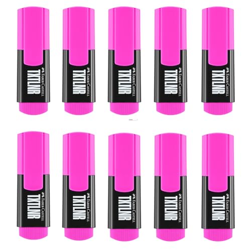 Faber-Castell 205253 - Textmarker Set TXTLNR pink, 10 Neon... - Jouets & Jeux Amazon Allemagne à 4.22€