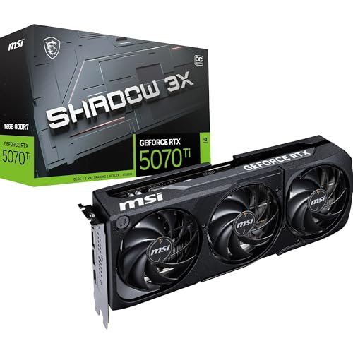 MSI NVIDIA GeForce RTX 5070 Ti 16G Shadow 3X OC Carte... - High-Tech & Électronique Amazon France à 799.00€