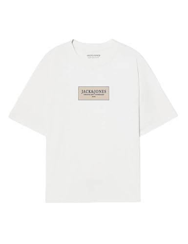 JACK & JONES Jorgreene Tee SS Crew Neck Fst, Bianco, L - Bon plan à 8.35€