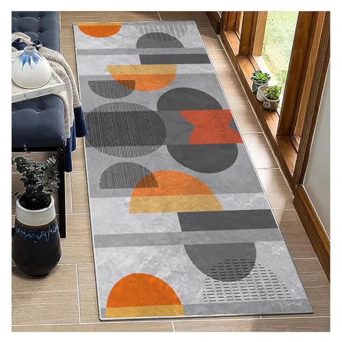 BORKOY Carpet hall runner extra long in Orange Gray Hallway... - Maison & Cuisine Amazon Royaume-Uni à 19.00€
