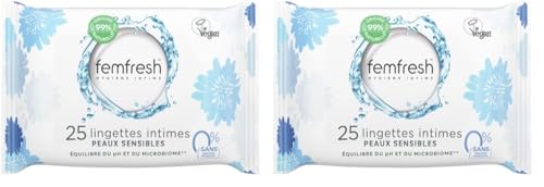 Femfresh - Lingettes Intimes Peaux Sensibles 0%, Aloe Vera... - Bébé & Puériculture en promo à 4.00€
