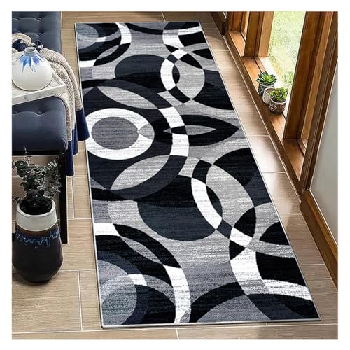 BORKOY Black Brown Runner rug hallway 100X350CM,Rubber... - Maison & Cuisine Amazon Royaume-Uni à 19.00€