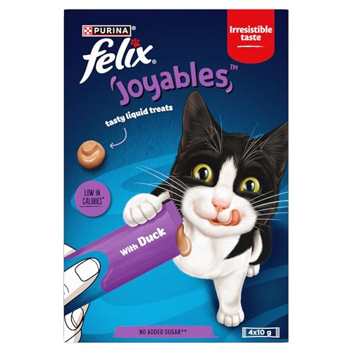 FELIX Joyables Duck Liquid Cat Treat 4x10g - Animalerie Amazon Royaume-Uni à 1.55€
