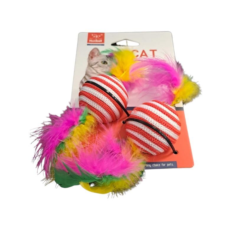 Giocattolo per gatti | Palle con piume Cats Toys | 2 pezzi - Toys & Games Amazon Italy à 5.65€