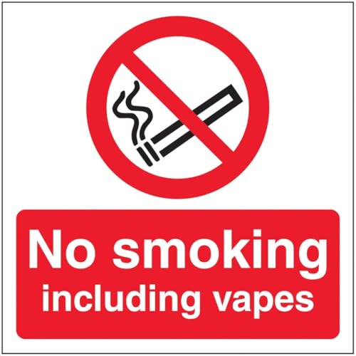 V Safety No Smoking Including Vapes 150 x 150 mm - 3mm... - Maison & Cuisine en promo à 1.87€