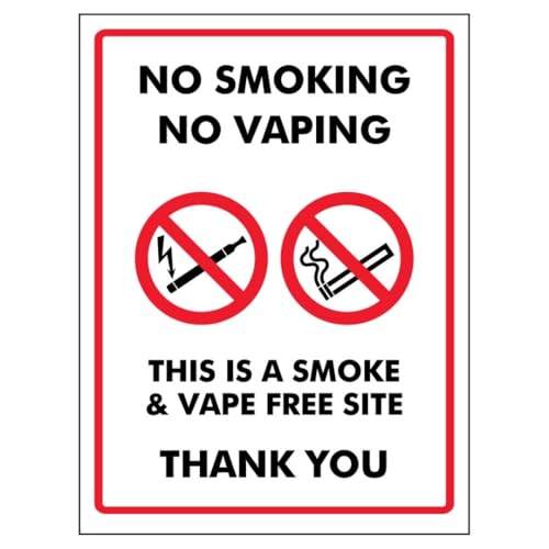 V Safety No Smoking No Vaping This Is a Smoke & Vape Free... - Maison & Cuisine Amazon Royaume-Uni à 2.90€