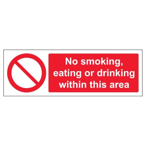 V Safety No Smoking, Eating Or Drinking - Landscape 300 x... - Maison & Cuisine en promo à 2.50€