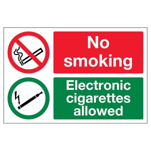 V Safety No Smoking Electronic Cigarettes Allowed 300 x 200... - Maison & Cuisine Amazon Royaume-Uni à 3.31€