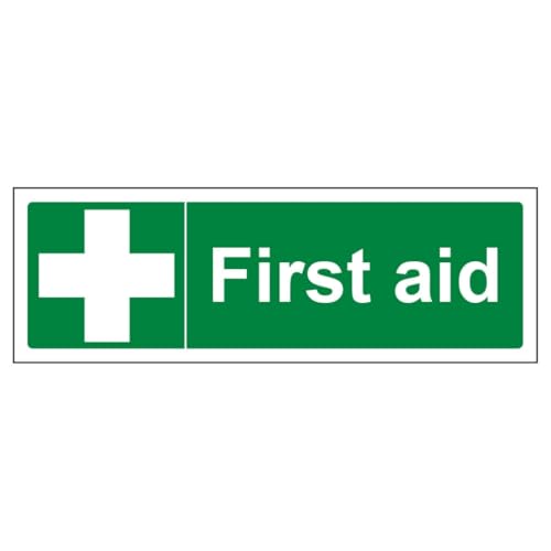 V Safety First Aid - Landscape 300 x 100 mm - 3mm Brushed... - Maison & Cuisine Amazon Royaume-Uni à 2.32€