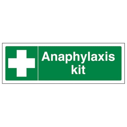 V Safety Anaphylaxis Kit - Landscape 300 x 100 mm - Glow In... - Home & Kitchen Amazon UK à 2.80€