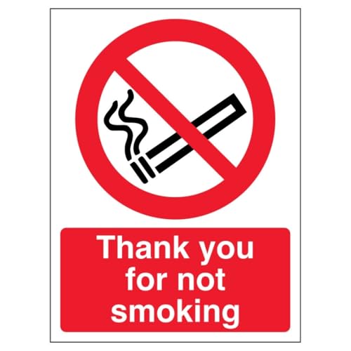 V Safety Thank You For Not Smoking - Portrait 150 x 200 mm... - Home & Kitchen Amazon UK à 1.98€