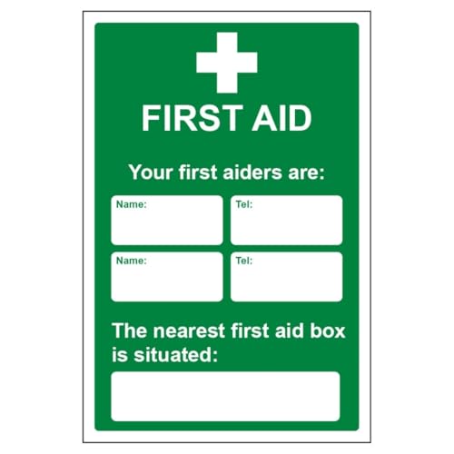 V Safety Your First Aiders Are - Your Nearest First Aid Box... - Maison & Cuisine Amazon Royaume-Uni à 2.68€