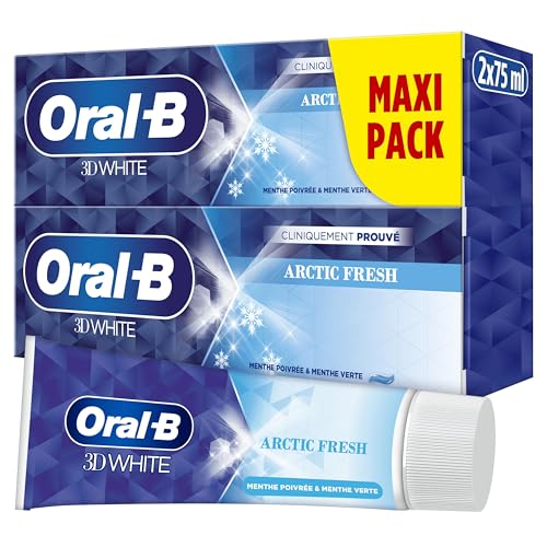 Oral-B Dentifrice White Arctic Fresh 3D Pour Effet... - Beauté & Parfums Amazon France à 3.49€