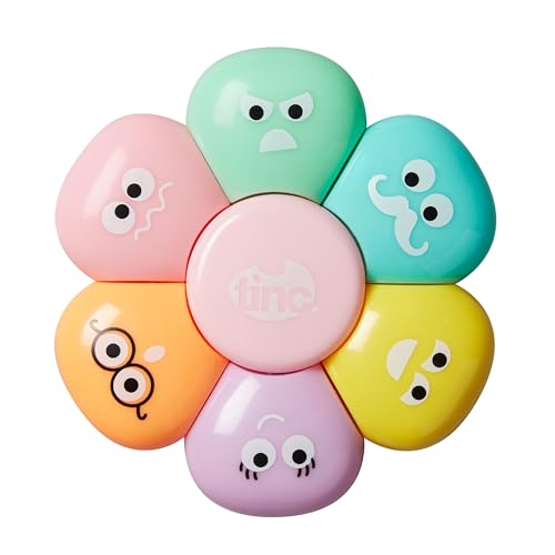 Tinc Resaltadores de flores pastel, 6 bonitos colores para... - Auto & Moto Amazon Espagne à 6.04€