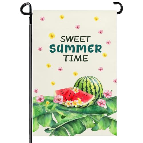 Summer Garden Flag 12X18 IN Double Sided Sweet Summertime... - Maison & Cuisine Amazon Royaume-Uni à 3.00€