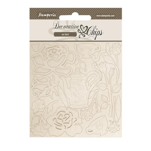Stamperia SCB258 - Chip decorativi, colore: marrone, 14 x... - Jouets & Jeux Amazon Italie à 3.15€
