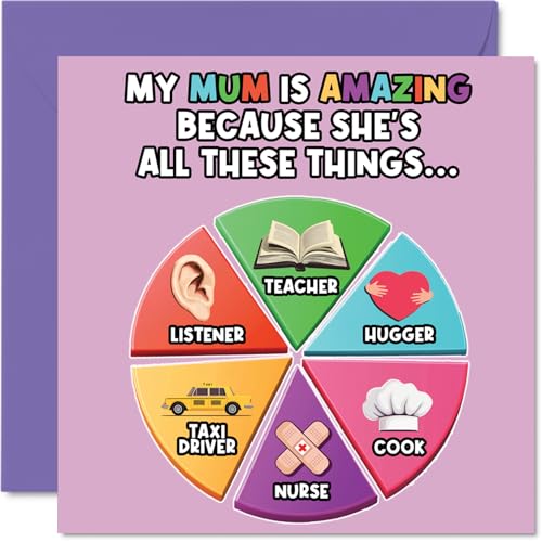 Mum Birthday Card - Amazing Pie Chart - Happy Mother's Day... - Auto & Moto en promo à 1.72€