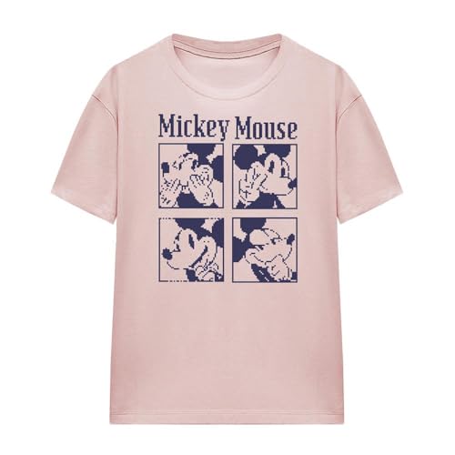 Mickey Mouse Pixelated Ladies T Shirt, Pink, Large - High-Tech & Électronique Amazon Allemagne à 8.55€