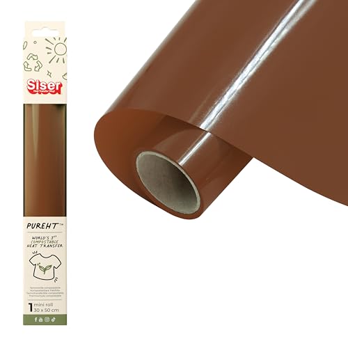 Siser Pure HT - Russet Brown 50 x 30 cm Kompostierbares... - Maison & Cuisine en promo à 4.42€