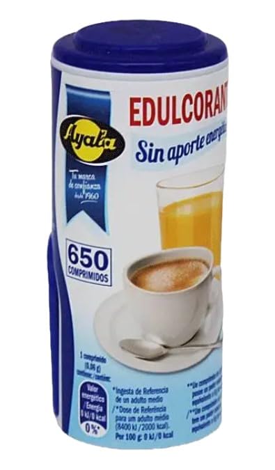 Edulcorante en Comprimidos – 650 Unidades | Endulzante Sin... - Épicerie Amazon Espagne à 1.00€