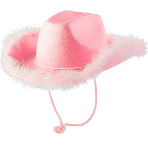 Sombrero de vaquero para mujer, con plumas, de ala ancha... - Mode & Vêtements en promo à 2.80€