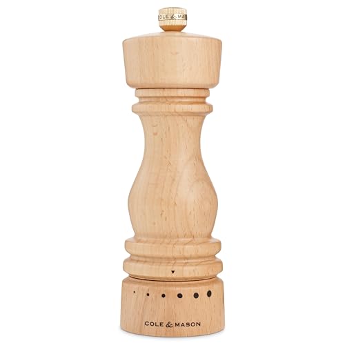Cole & Mason London Pfeffermühle Holz 18 cm, Einstellbarem... - Maison & Cuisine Amazon Allemagne à 14.54€