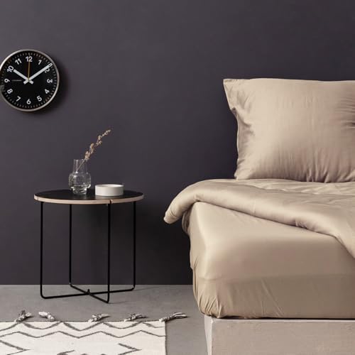 Luxurious Satin Queen Fitted Sheet, 100% Cotton, 150 x 200... - Deal du jour à 6.15€