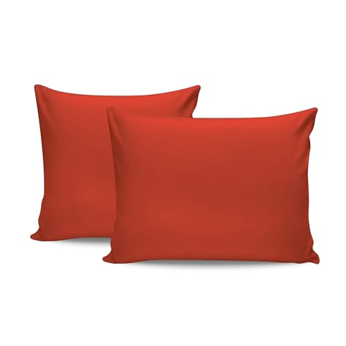 Juego de Fundas de Almohada (2 Piezas), Color Rojo azulejo... - Jouets & Jeux en promo à 11.01€