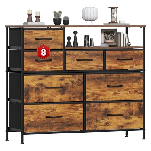 GoaHi Chest of Drawers with 8 Drawers,Bedroom Drawers... - Home & Kitchen Amazon UK à 39.59€