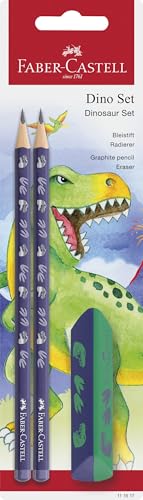 Faber-Castell 111517 - Set da scrittura Dino con matite HB... - Jouets & Jeux Amazon Italie à 4.99€