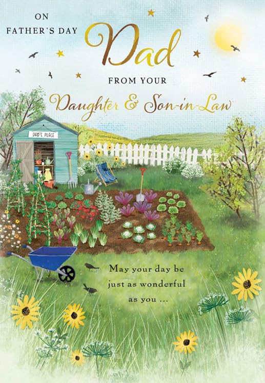 Piccadilly Greetings Father's Day Card, Dad From Daughter &... - Jardin & Extérieur Amazon Royaume-Uni à 1.79€